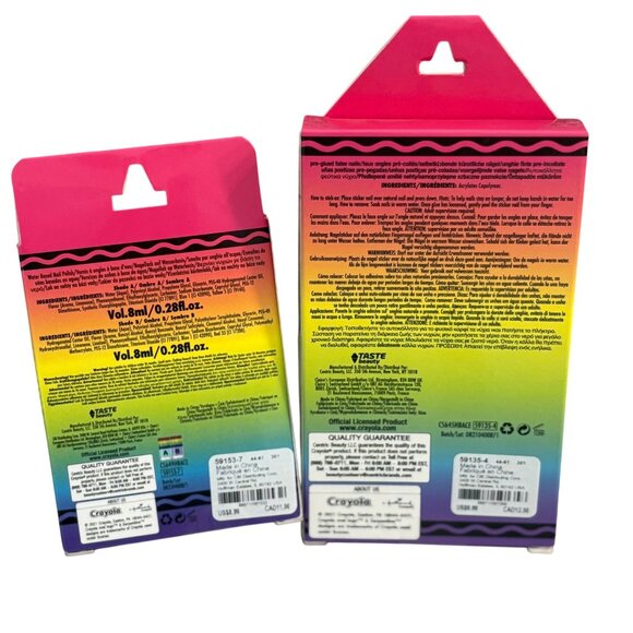 Crayola Nail Polish & Press-On Nails Set New from Claire's - Picture 2 of 2